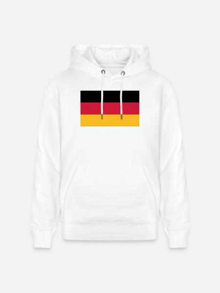 flag_german - Stanley/Stella CRUISER Unisex Organic Hoodie - white