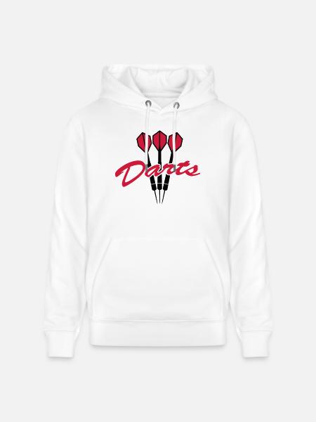 Darts Logo - Stanley/Stella Unisex Bio-Hoodie CRUISER  - Weiß