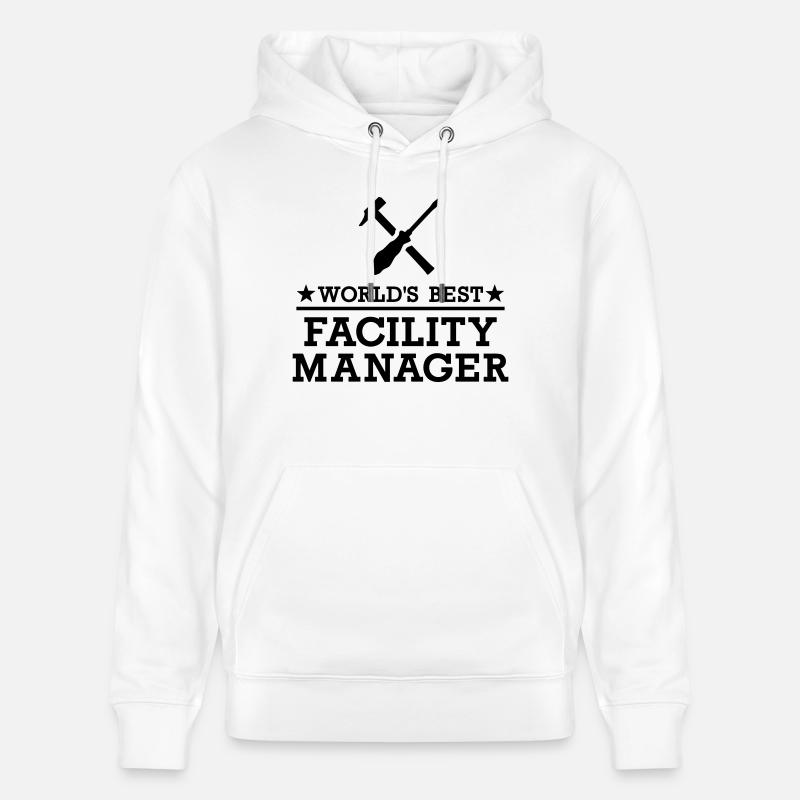 Facility Manager - Sweat à capuche bio CRUISER Stanley/Stella Unisexe - blanc