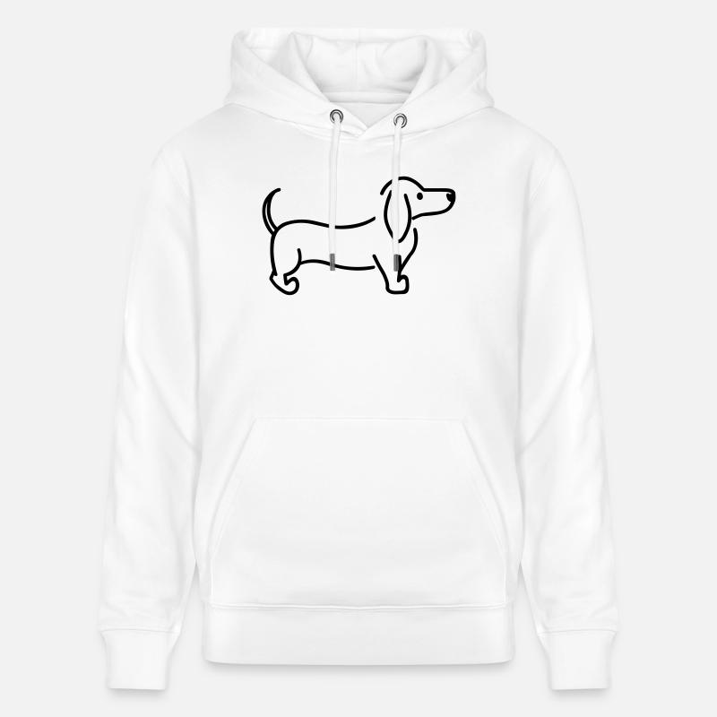 Teckel - Sweat à capuche bio CRUISER Stanley/Stella Unisexe - blanc