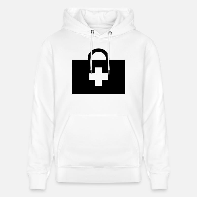 arzt_koffer_01 - Stanley/Stella Unisex Bio-Hoodie CRUISER  - Weiß