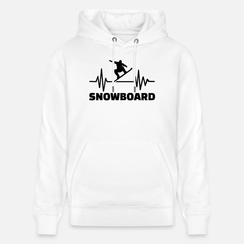 Snowboard - Sweat à capuche bio CRUISER Stanley/Stella Unisexe - blanc