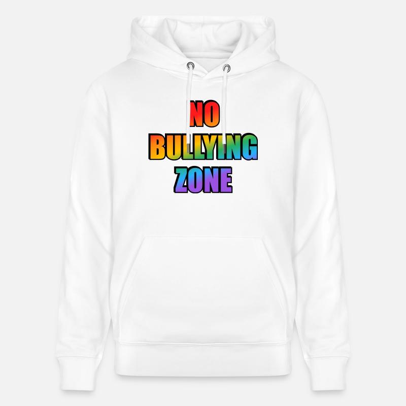 Arrêtez d’intimider les LGBTQ - Sweat à capuche bio CRUISER Stanley/Stella Unisexe - blanc