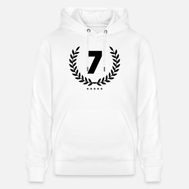 Couronne 7 - Sweat à capuche bio CRUISER Stanley/Stella Unisexe - blanc