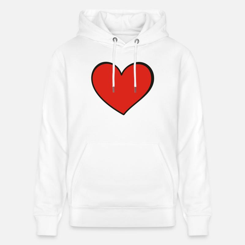Coeur Coeur - Sweat à capuche bio CRUISER Stanley/Stella Unisexe - blanc