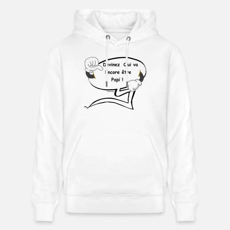 Encore Papi - Sweat à capuche bio CRUISER Stanley/Stella Unisexe - blanc