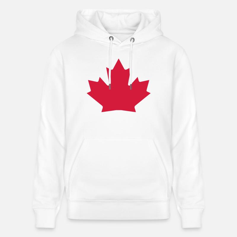 Canada Maple Leaf - Stanley/Stella Unisex Bio-Hoodie CRUISER  - Weiß