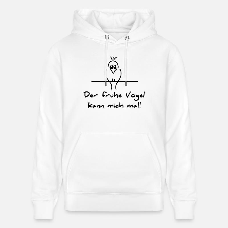 Früher Vogel - Stanley/Stella Unisex Bio-Hoodie CRUISER  - Weiß