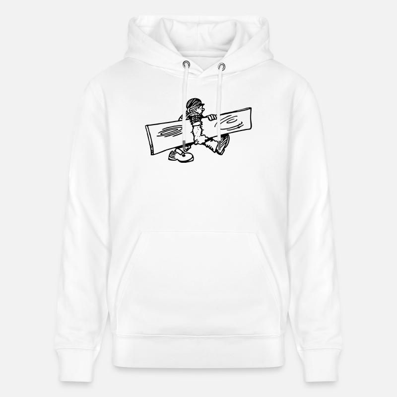 charpentier menuisier charpentier charpentier - Sweat à capuche bio CRUISER Stanley/Stella Unisexe - blanc