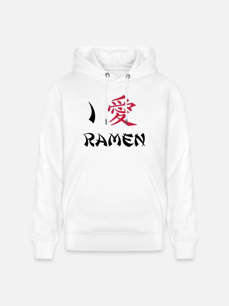 Ich liebe Ramen - Stanley/Stella Unisex Bio-Hoodie CRUISER - Weiß