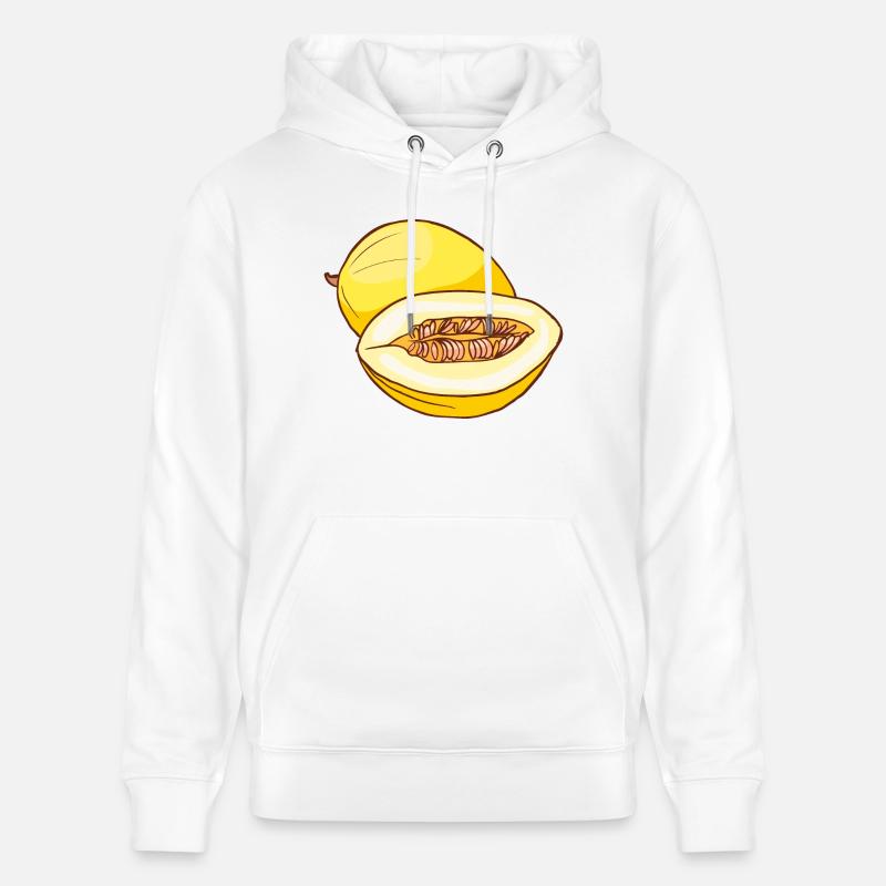 Melon de miel - Sweat à capuche bio CRUISER Stanley/Stella Unisexe - blanc