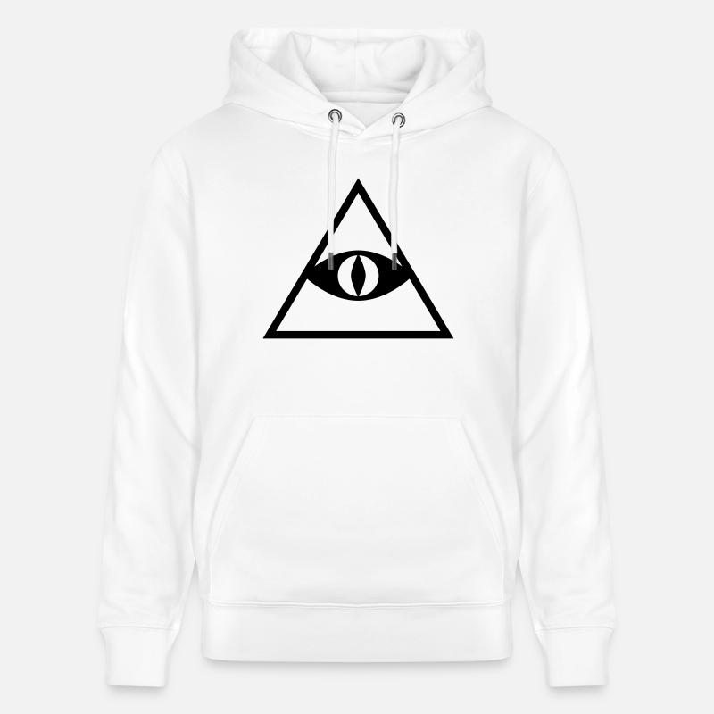 Pyramide - Sweat à capuche bio CRUISER Stanley/Stella Unisexe - blanc