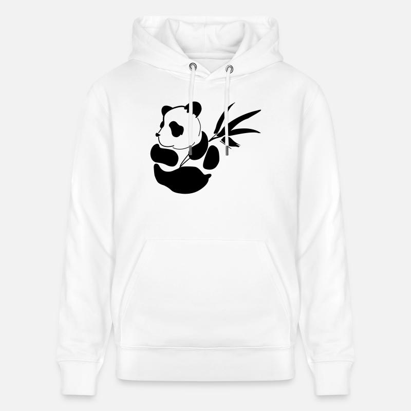 bébé panda - Sweat à capuche bio CRUISER Stanley/Stella Unisexe - blanc