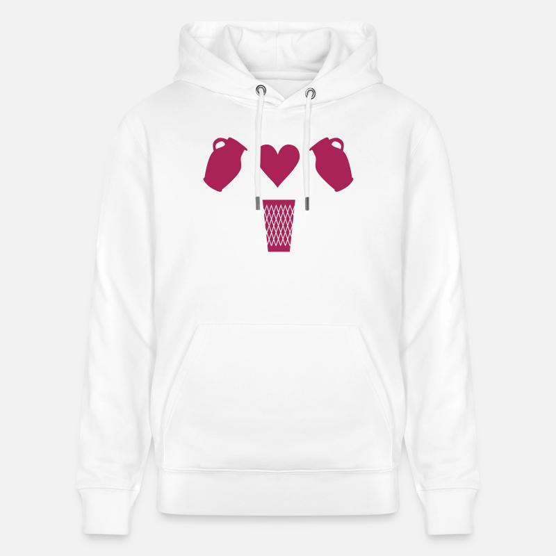 Bembel Love - Apfelwein und Geripptes - Stanley/Stella Unisex Bio-Hoodie CRUISER - Weiß