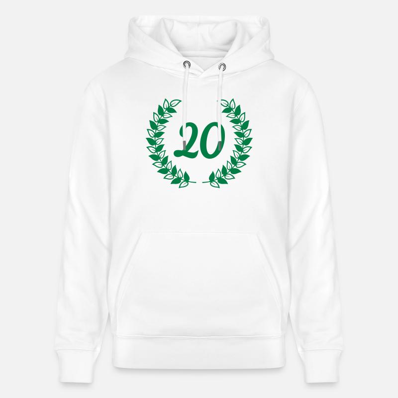 birthday anniversaire 20 vingt - Sweat à capuche bio CRUISER Stanley/Stella Unisexe - blanc