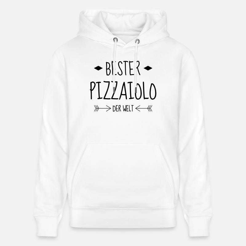 pizza / pizzaiolo / chef / italie / pizzaiola - Sweat à capuche bio CRUISER Stanley/Stella Unisexe - blanc