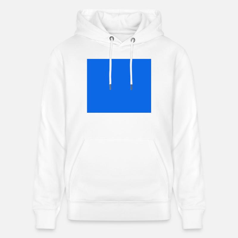 Couleur Bleu Rectangle - Sweat à capuche bio CRUISER Stanley/Stella Unisexe - blanc