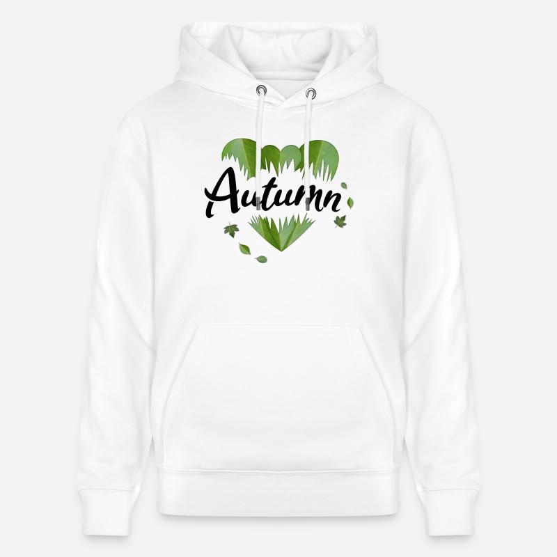Feuilles d’automne Feuilles d’automne - Sweat à capuche bio CRUISER Stanley/Stella Unisexe - blanc