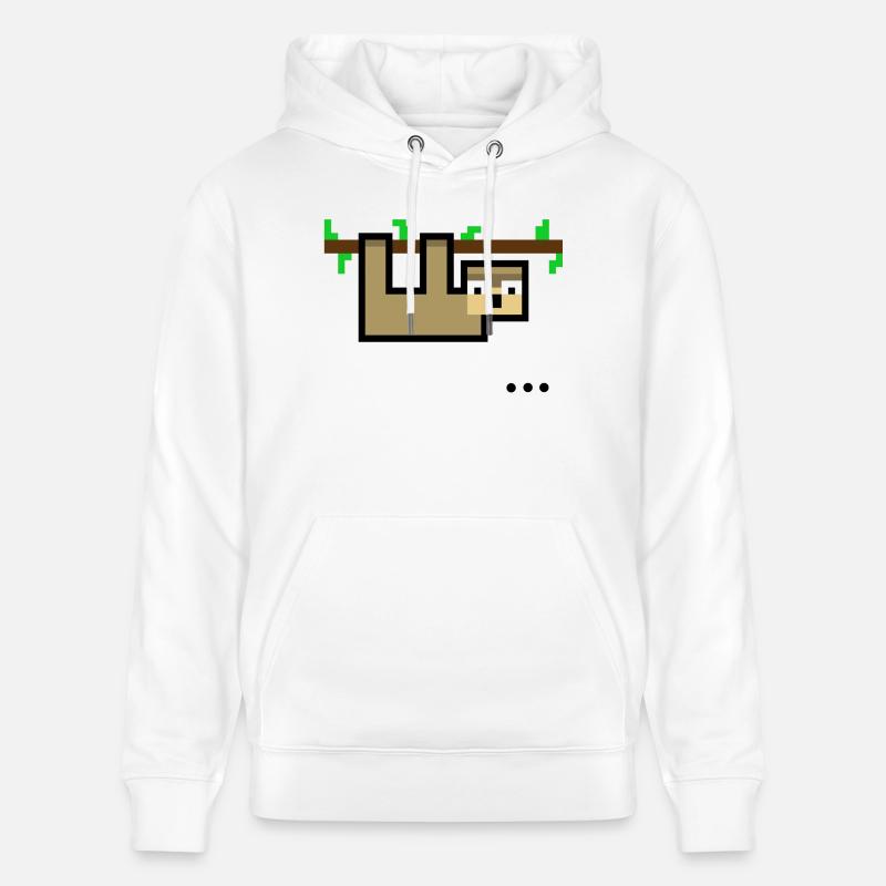 Sloth est sans voix - Sweat à capuche bio CRUISER Stanley/Stella Unisexe - blanc