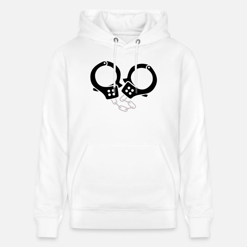 Menottes 2 - Sweat à capuche bio CRUISER Stanley/Stella Unisexe - blanc