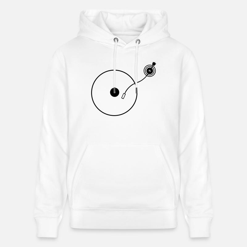 turntable - Sweat à capuche bio CRUISER Stanley/Stella Unisexe - blanc