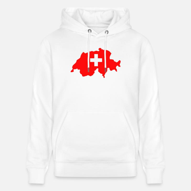 Suisse - Sweat à capuche bio CRUISER Stanley/Stella Unisexe - blanc