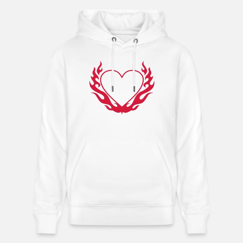 cœur de wicki_de - Sweat à capuche bio CRUISER Stanley/Stella Unisexe - blanc