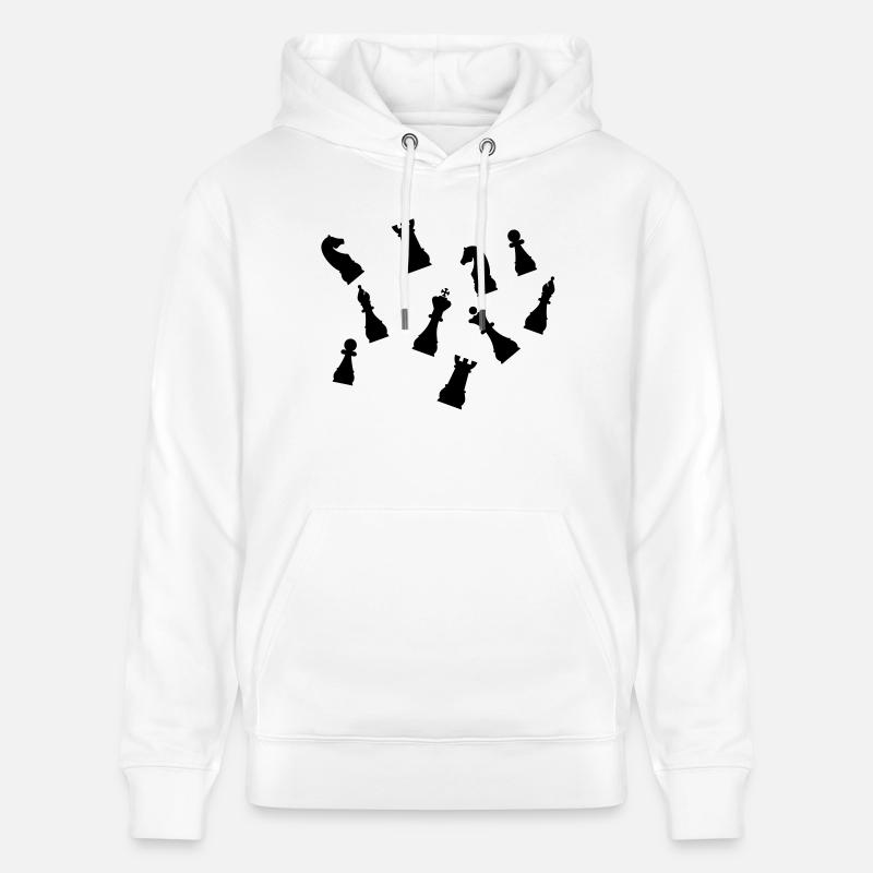 chess - Sweat à capuche bio CRUISER Stanley/Stella Unisexe - blanc