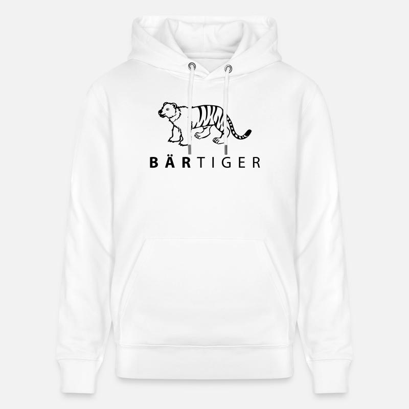barbu - Sweat à capuche bio CRUISER Stanley/Stella Unisexe - blanc