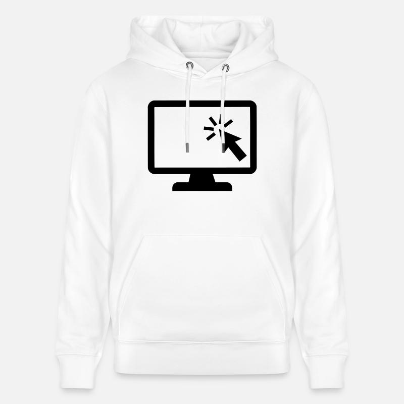 Ordinateur - Sweat à capuche bio CRUISER Stanley/Stella Unisexe - blanc