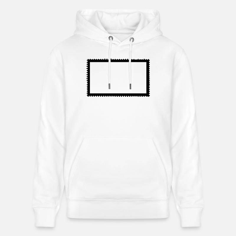 Timbre-poste - Sweat à capuche bio CRUISER Stanley/Stella Unisexe - blanc