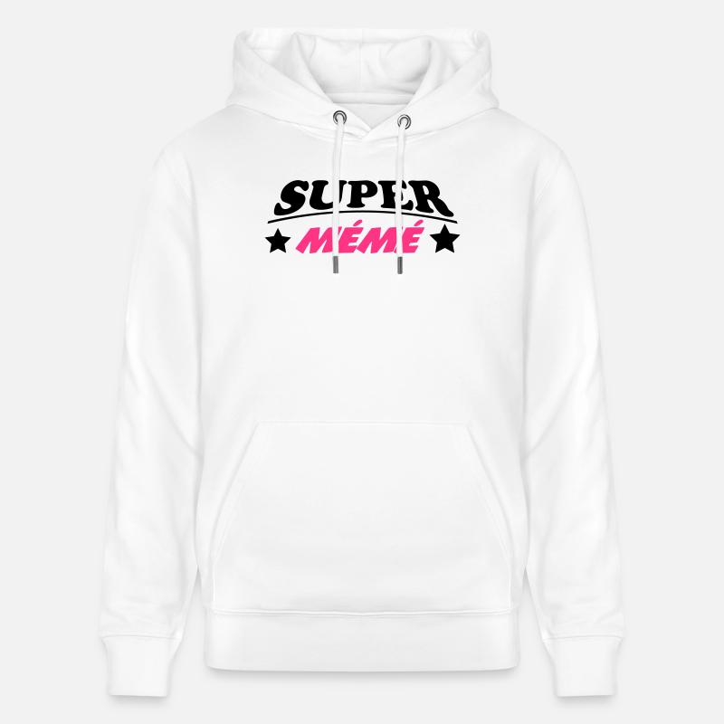 Super Mémé - Sweat à capuche bio CRUISER Stanley/Stella Unisexe - blanc