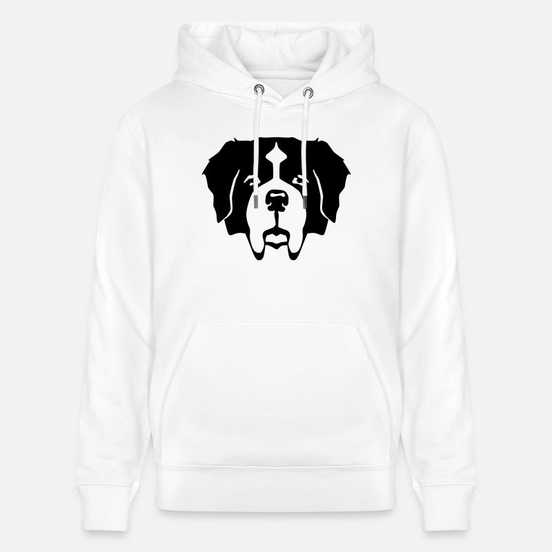 Saint Bernard - Sweat à capuche bio CRUISER Stanley/Stella Unisexe - blanc