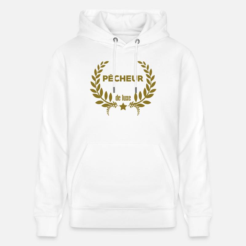Pêche / Pêcheur / Chasse / Poisson / Mer - Sweat à capuche bio CRUISER Stanley/Stella Unisexe - blanc