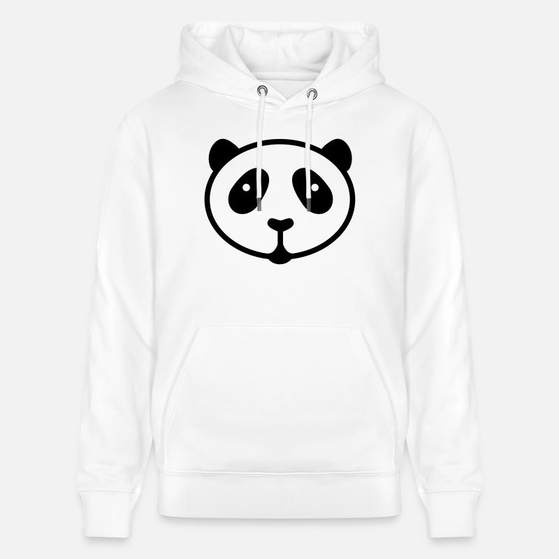 panda - Sweat à capuche bio CRUISER Stanley/Stella Unisexe - blanc