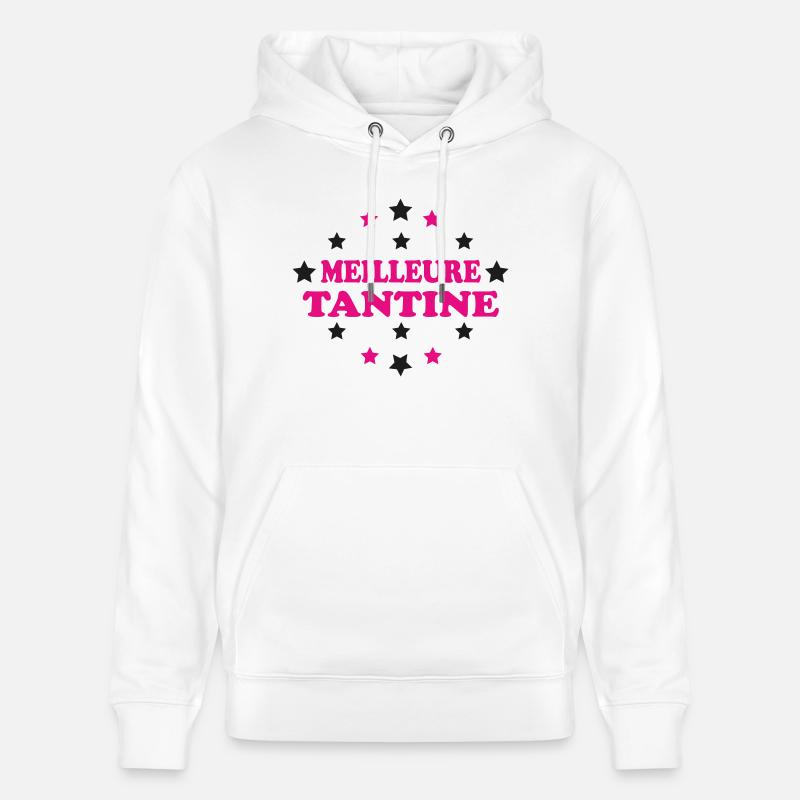 MEILLEURE TANTINE - Sweat à capuche bio CRUISER Stanley/Stella Unisexe - blanc