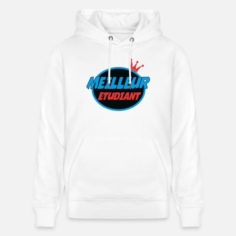 BESTER STUDENT - Stanley/Stella Unisex Bio-Hoodie CRUISER  - Weiß