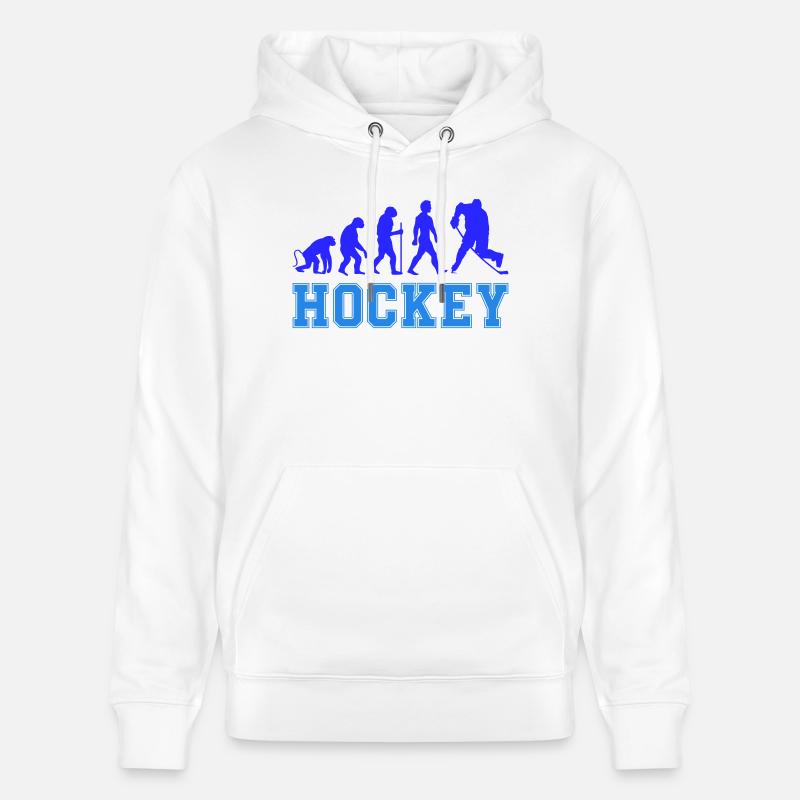 Évolution du hockey - Sweat à capuche bio CRUISER Stanley/Stella Unisexe - blanc