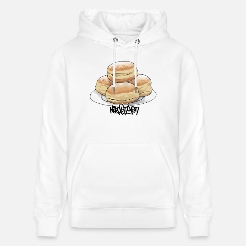 Beignets // Illustration - Sweat à capuche bio CRUISER Stanley/Stella Unisexe - blanc