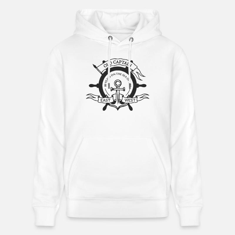 80 ans - Sweat à capuche bio CRUISER Stanley/Stella Unisexe - blanc