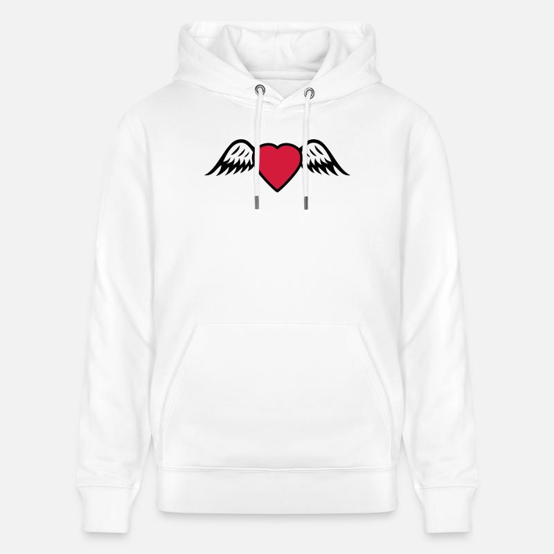 aile - Sweat à capuche bio CRUISER Stanley/Stella Unisexe - blanc