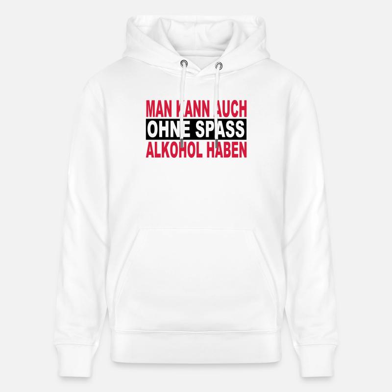 Alcool - Sweat à capuche bio CRUISER Stanley/Stella Unisexe - blanc