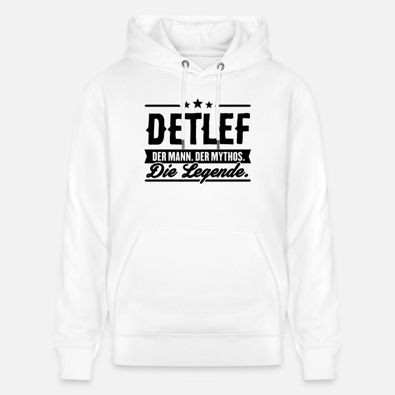 Man Myth Legend Detlef - Sweat à capuche bio CRUISER Stanley/Stella Unisexe - blanc