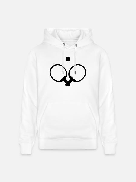 Raquette - Sweat à capuche bio CRUISER Stanley/Stella Unisexe - blanc
