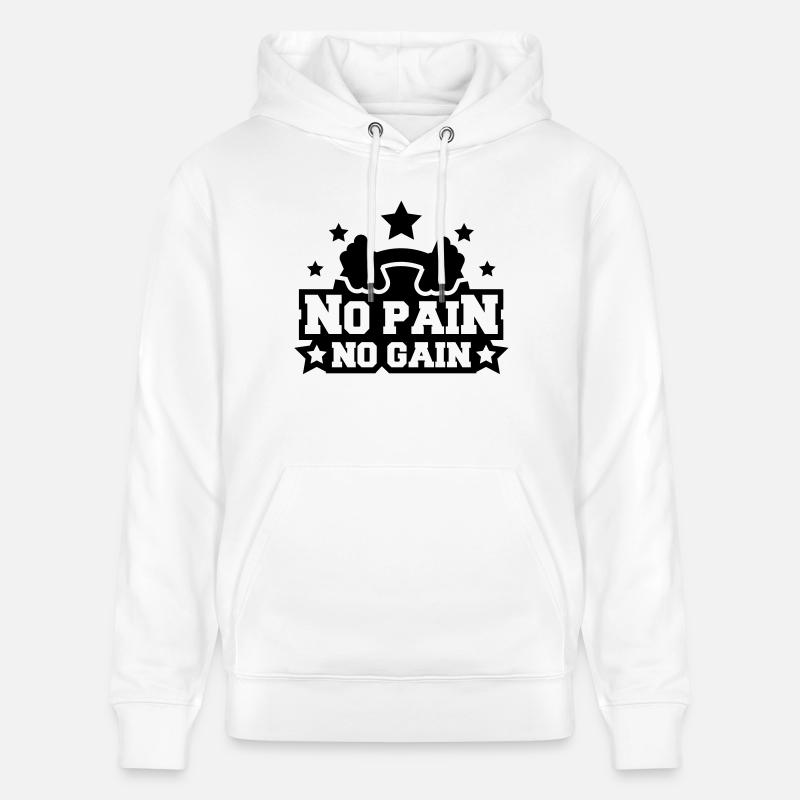 design_pain_gain_c1 - Sweat à capuche bio CRUISER Stanley/Stella Unisexe - blanc