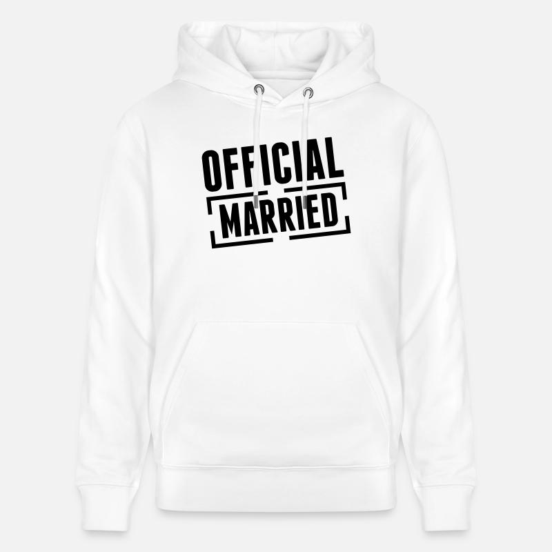 married_official_bx1 - Sweat à capuche bio CRUISER Stanley/Stella Unisexe - blanc