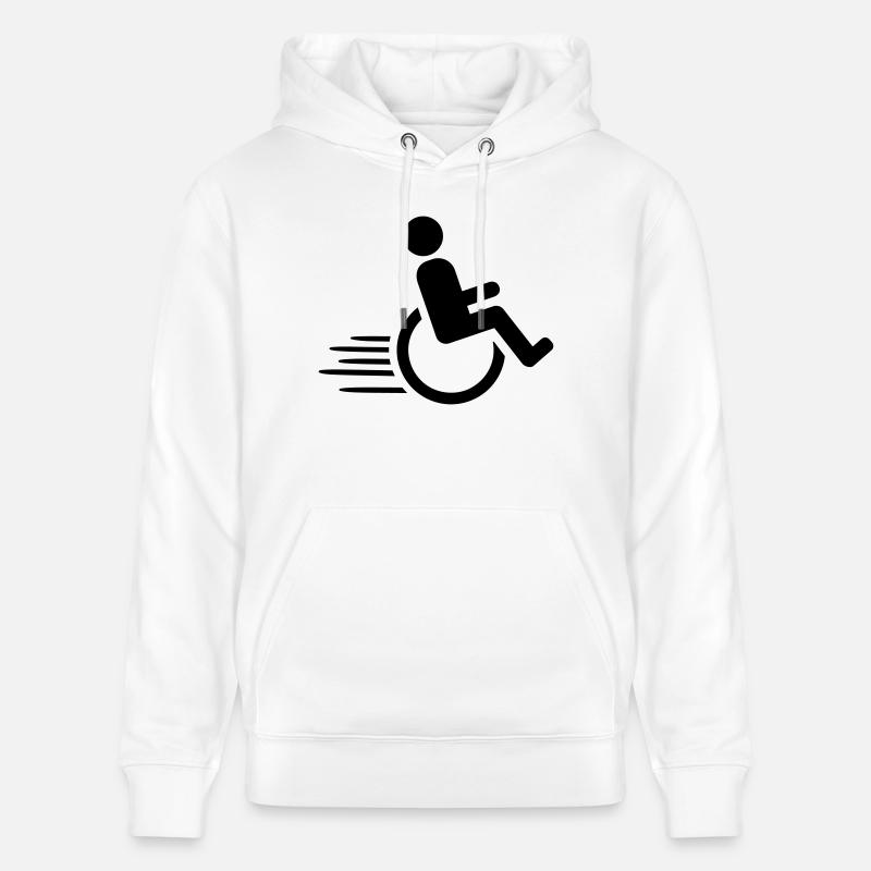 Rollstuhl - Stanley/Stella Unisex Bio-Hoodie CRUISER  - Weiß