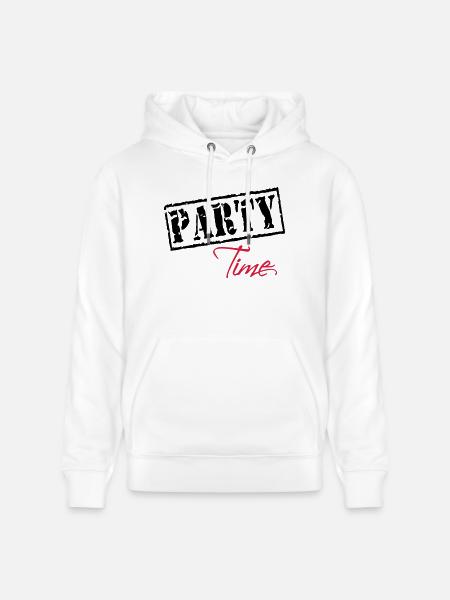 Party Time - Stanley/Stella Unisex Bio-Hoodie CRUISER - Weiß