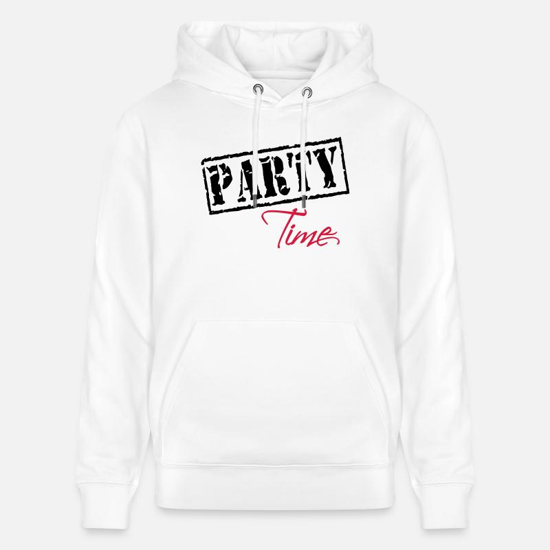 Party Time - Stanley/Stella Unisex Bio-Hoodie CRUISER  - Weiß