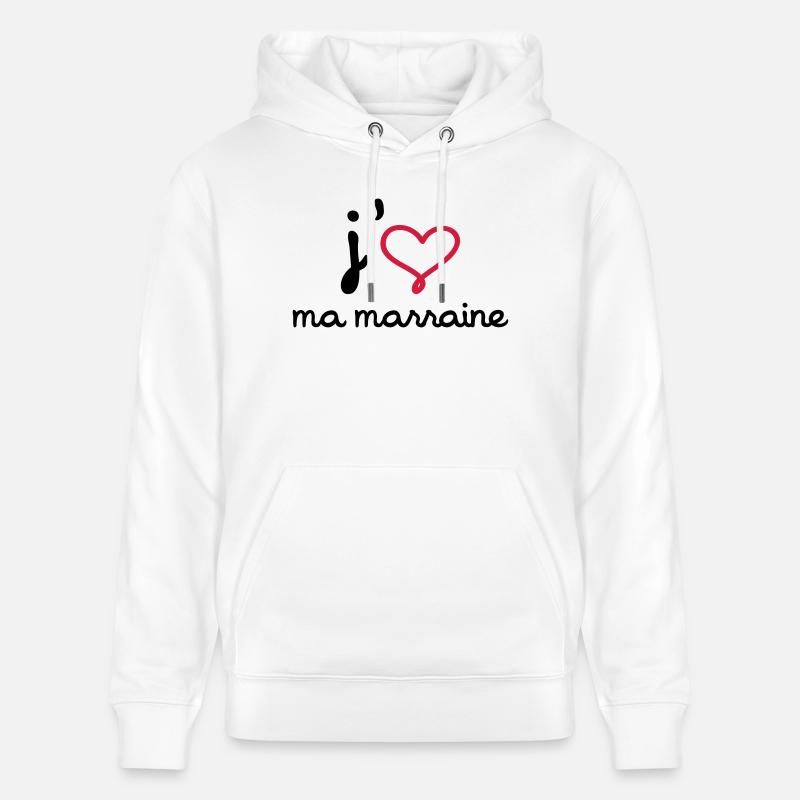 J'aime ma marraine - Sweat à capuche bio CRUISER Stanley/Stella Unisexe - blanc